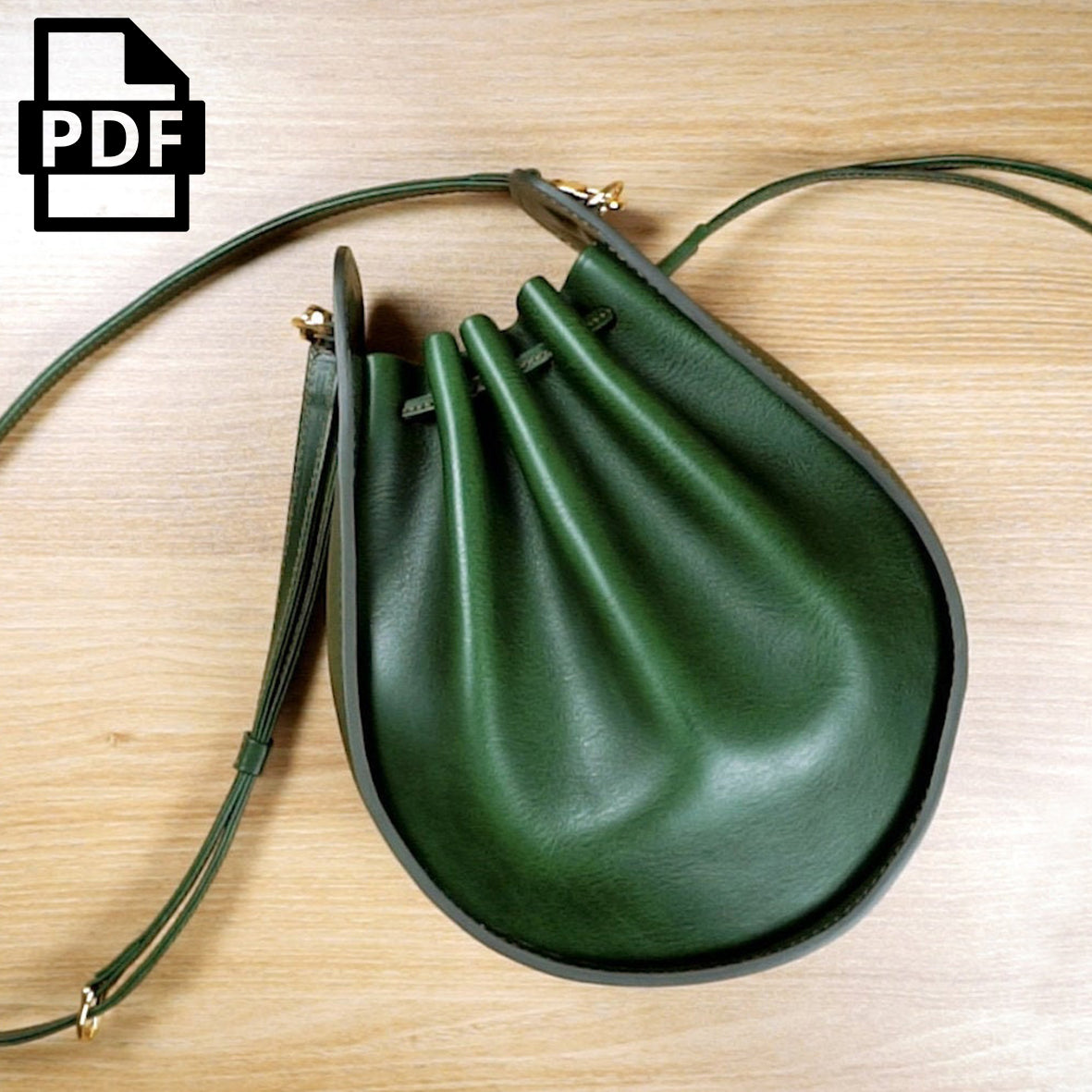 Moxic Leather Drawstring Replacement Strap for Bucket Bag Handbag