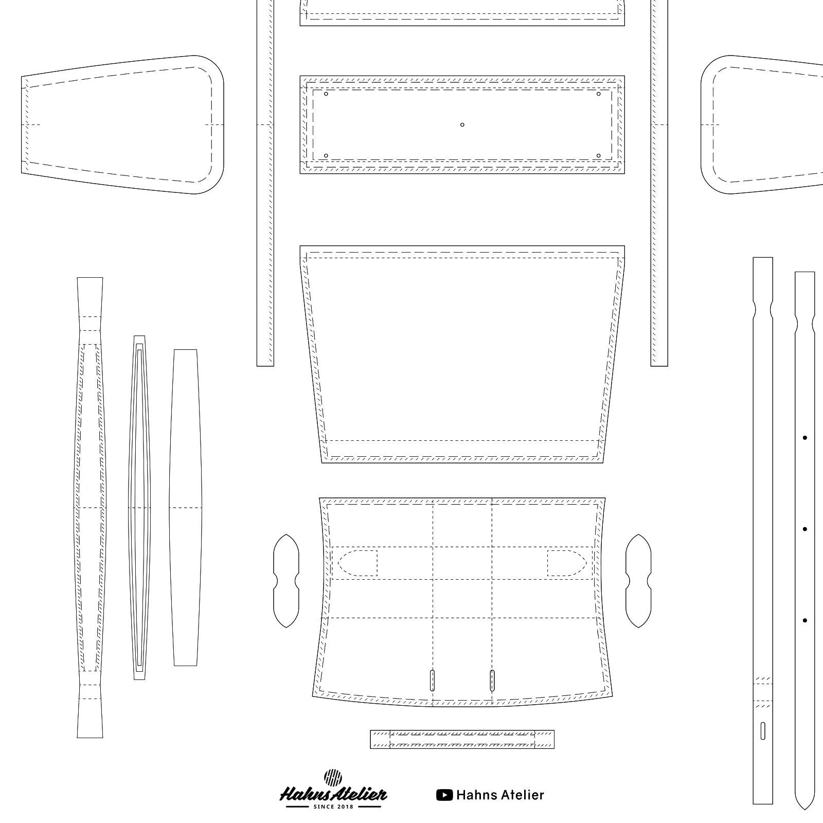 Waltz Handbag PDF Pattern – HAHNS ATELIER